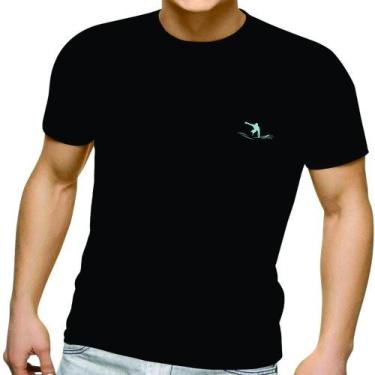 Imagem de Camiseta Masculina Preto Estampada Urbano Esporte Térmica - Hifen