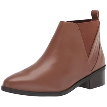 Imagem de Bella Vita Bota feminina Raddix Chelsea, Couro polido de camelo, 7 Wide