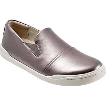 Imagem de SoftWalk Tênis feminino casual e moderno, Couro de estanho, 7.5 Narrow