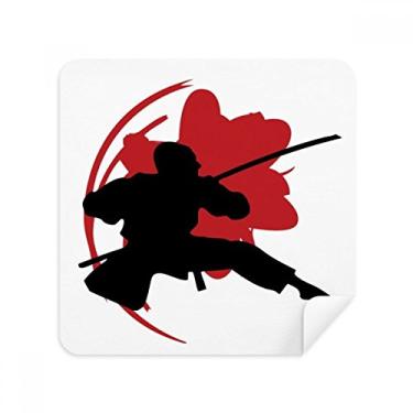 Imagem de Japan Sakura Outline Pano de limpeza de tela para óculos Ásia Tecido de camurça Pacote com 2