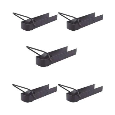 Imagem de Kit 5 Pares de Trinco Correr Porteira Com Rodinha 350x70mm