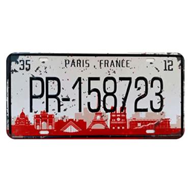 Imagem de Placa de Carro Decor em Madeira State Route - Paris France