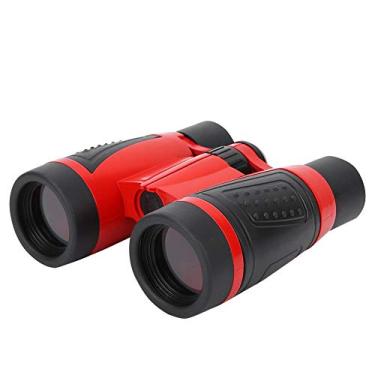 Imagem de Mini telescópio binóculo infantil 6x30, binóculos de brinquedo portátil leve dobrável seguro para crianças para Helloween (vermelho)