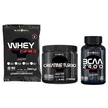 Imagem de KIT WHEY TURBO + BCAA + CREATINA KIT WHEY TURBO (MORANGO) + BCAA + CREATINA