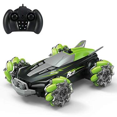 Imagem de Wemay D888 RC Stunt Car Carro com Controle Remoto 4WD para Crianças Meninos 2.4G 360 ° Rotação Drift Car com Luz LED e Música RC Carro Presente para Crianças
