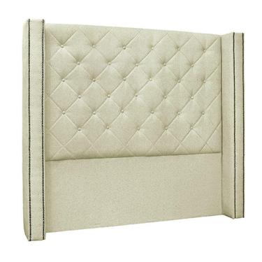 Imagem de Cabeceira Casal 1,64m Loewe Linho Natural - Gran Belo