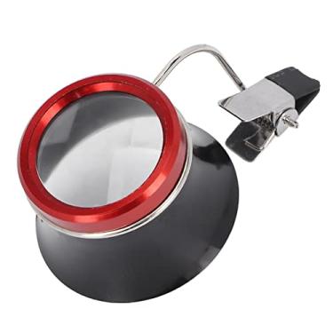 Imagem de Lupa de olho para joalheiros relojoeiros, lupa de joias de lupa de 5x com clipe para reparo de moedas de relógio, ferramenta de reparo portátil profissional