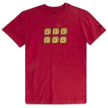 Imagem de Camiseta New Era Infantil Regular Tecnologic Manga Curta Vermelha Verm