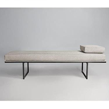 Imagem de Puff em Linho 160cm Galli Sofani Bege/1456/preto