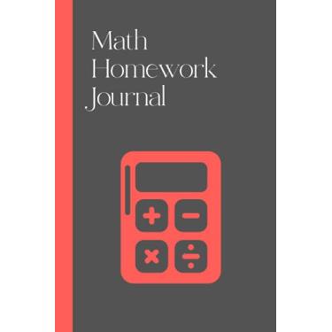 Imagem de Diário de dever de matemática: um diário de dever de casa forrado projetado para estudantes de matemática, perfeito para acompanhar os deveres de casa e desenvolver suas ideias.