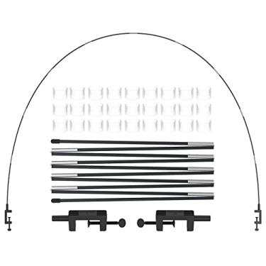 Imagem de LANGXUN 12ft Black Table Balloon Arch Kit, Balloon Arch Stand Frame For Birthday Decorations, Party,Wedding and Graduation Decorations, Christmas Decorations Baby Shower Bachelor Party Supplies