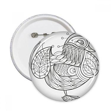 Imagem de Pintura de pássaro, linha voadora, broches, decoração de roupas, 5 peças, presente