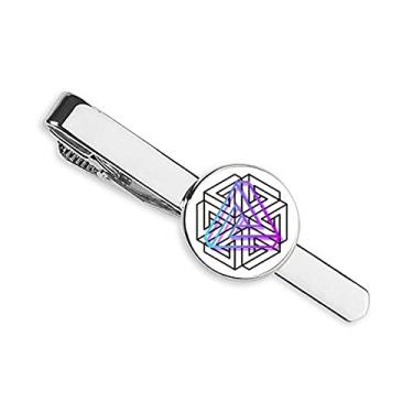 Imagem de Confused Line Infinite Prendedor de gravata para presente de homem de negócios