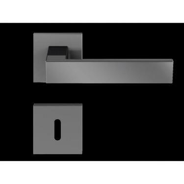 Imagem de Fechadura em Zamac Beethoven ta Quadrada 55mm Grafite Polido Pado