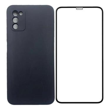 Imagem de Capa Veludo Preto Compatível Galaxy M54+Pelicula Vidro 3D