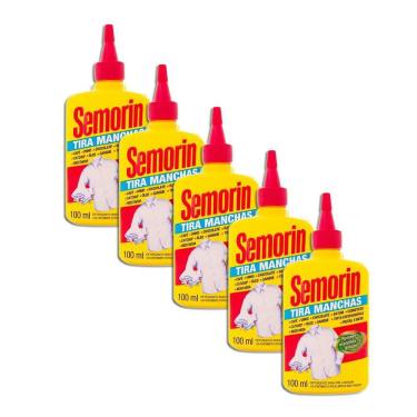Imagem de Tira Manchas Semorin Com Dosador Kit 5