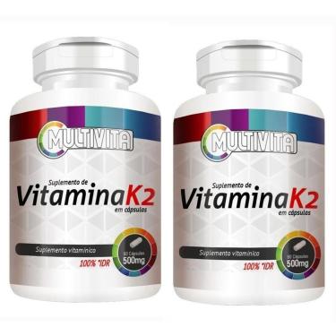 Imagem de 2 Vitamina K2 Menaquinona IDR 100% 60 Cápsulas 1 Cápsula ao dia-Unissex