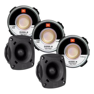 Imagem de Kit 3 Driver JBL D200X 110w + 2 Super Tweeter JBL ST200 70w