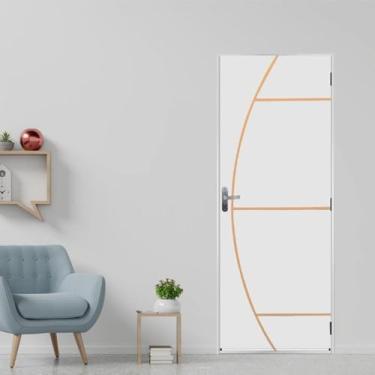 Imagem de Kit Porta Melamínica Açomad Decorativa Gaúcha Mgm Branco