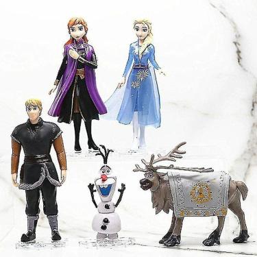 Imagem de Disney Frozen 2 Elsa Anna Olaf Figuras Modelo Princesa Elza G