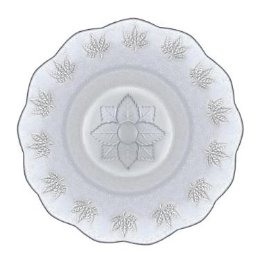 Imagem de Jogo De 12 Pratos Fundo De Vidro Transparente Resistente