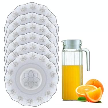 Imagem de Conjunto Pratos Fundo De Vidro Transparente + Jarra 1 Litro