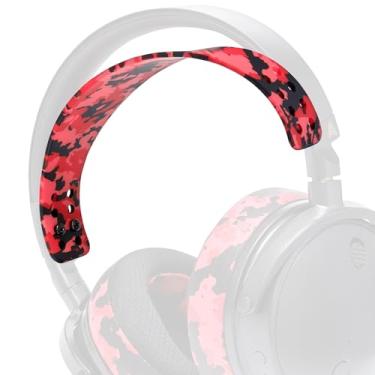 Imagem de WC Headbandz Maxwell – Tiara de silicone atualizada para Audeze Maxwell da Wicked Cushions – Estilo com designs de almofadas de ouvido correspondentes | Camo vermelho