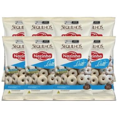 Imagem de KIT 8 Sequilhos Clássicos Sem Glúten Sem Lactose 300g - Nazinha (Leite 300g - 8 Unid.)