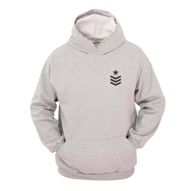 Imagem de Moletom Masculino Canguru Ragor Estampa Patente Militar