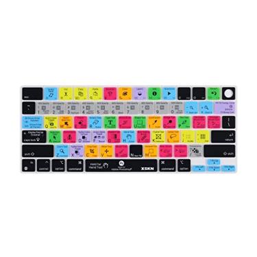 Imagem de XSKN Atalhos de função Photoshop teclas de atalho versão dos EUA capa de teclado de silicone para MacBook Pro M1 Pro/M1 MAX Chip 14,2 polegadas com Touch ID A2442 16,2 polegadas com Touch ID A2485
