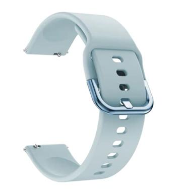 Imagem de Pulseira para Amazfit GTR 3 / 3 PRO / 2 / 2e / GTR 47mm / Pace / Stratos 1 2 3 / Mi Watch Color Silicone Modelo Sport (RS3 LS04, Ciano)