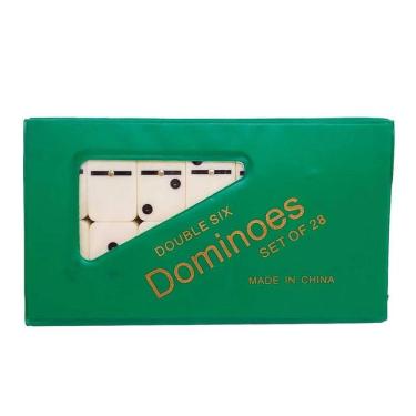 Imagem de Jogo Dominó De Osso Profissional Estojo Com 28 Peças 9mm