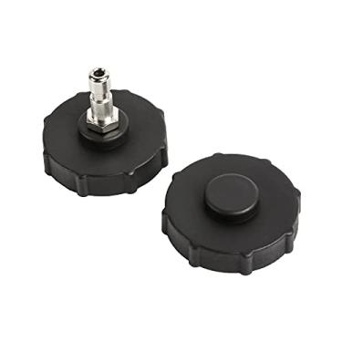 Imagem de ARES 18057 - Conjunto de adaptadores de cilindro mestre de 2 peças de 43,5 mm - Para uso com cilindros mestre Chrysler, Dodge, Jeep e Plymouth - Use apenas com sangradores de fluido de freio ARES 70921, 18051 e 18053