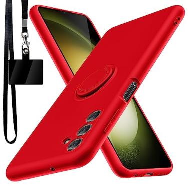 Imagem de YSLBWLE Capa para Samsung Galaxy A13 5G, suporte de anel giratório de 360° integrado|Forro de microfibra macio antiarranhões | Suporte para carro | Capa de celular Galaxy A13 5G para meninas e