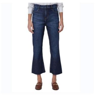 Imagem de Calça Jeans Feminina Dudalina Bootcut Cropped Azul Escuro - 18085824-Feminino