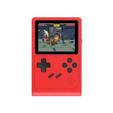 Imagem de Console GB300 Mini Game Portátil Retrô com Tela de 3,0 Pol, Gamepad Suporte AV Output, Built-in 6000 Game para SF, SFC, GB, GBA Colocar na TV, Monitor - Vermelho.