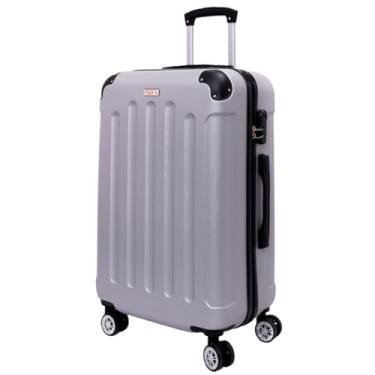 Imagem de Mala De Viagem Rígida Reforçada 360 Média 23Kg Padrão Anac Clavos (Cinza)