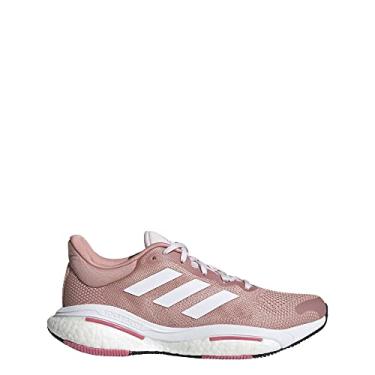 Imagem de adidas Women's SolarGlide 5 Sneaker, Wonder Mauve/White/Rose Tone, 6