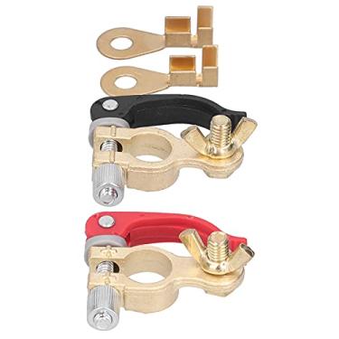 Imagem de Terminal de Bateria Com Braçadeira, Conectores de Cobre, Desconexão Rápida, para 12v, 6v, 24v, Barco, Carro, Corrida, Utv, Trator, Caminhão