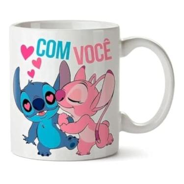 Imagem de Caneca Personalizada Stitch Lilo Disney Com Você Sem Você