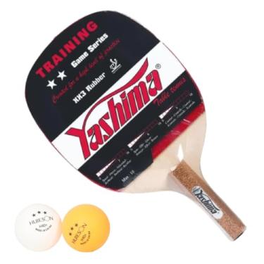 Imagem de Raquete Tenis de Mesa Ping Pong Modelo Caneta 2 Estrelas Profissional Aprovado ITTF + 2 Bolas Huieson 3 Estrelas