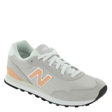 Imagem de New Balance Tênis feminino 515 V3, Moonrock/pêssego nebuloso/branco, 42