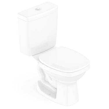 Imagem de Kit 3 Vaso Sanitários com Caixa Acoplada e Assento Art Incepa Branco