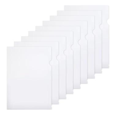 Imagem de M&G Pastas de arquivo de documentos transparentes de plástico - pacote com 100 pastas tipo L para copiar bolsos de projetos seguros para papel tamanho carta A4 protetores de papel para escritório e