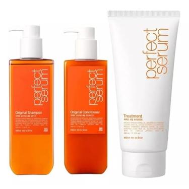 Imagem de KIT PERFECT SERUM ORIGINAL SHAMPOO +CONDICIONADOR 530ML + TREATMENT 330ML – MISE EN SCENE