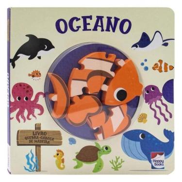 Imagem de Livro Quebra-Cabeça De Madeira: Oceano