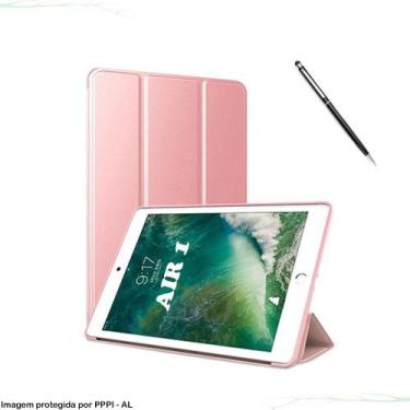 Imagem de Capa Case + Caneta Touch Apple iPad 5 iPad Air 1 - Álamo Shop, Salmão