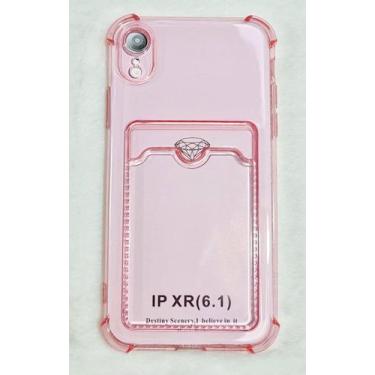 Imagem de Capinha Proteção de Camera e Porta Cartão Compativel iPhone XR 6.1 Tra