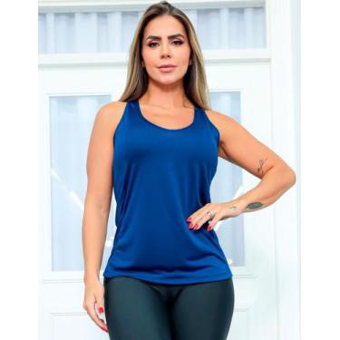 Imagem de Camiseta Regata Feminina Fitness de Academia em Dry Fit Seca Rápido  -