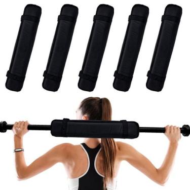 Imagem de Kit 5 Protetor de Barra Musculação Proteção Profissional Academia Exer